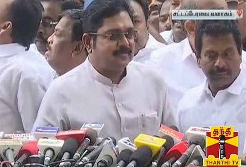 பெரும்பான்மை இல்லாத அரசை கவர்னர் ஆதரித்து பேசியது தவறு- டிடிவி தினகரன்