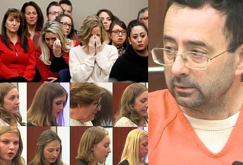 ஜிம்னாஸ்டிக் அணி மருத்துவருக்கு எதிராக 152 பெண்கள் சாட்சி 175 வருட சிறை தண்டனை