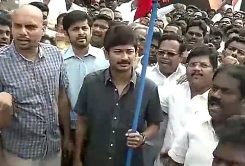 பஸ் கட்டண உயர்வுக்கு எதிராக தாம்பரத்தில் நடக்கும் ஆர்ப்பாட்டத்தில் உதயநிதி ஸ்டாலின் பங்கேற்பு