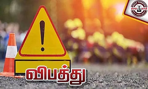 மோட்டார் சைக்கிள் மீது கார் மோதல்: இசை கல்லூரி மாணவர் பலி - நண்பர் படுகாயம்