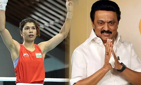 தங்கம் வென்ற குத்துச்சண்டை வீராங்கனை நிகத் ஸரீனுக்கு முதல் அமைச்சர் மு.க.ஸ்டாலின் பாராட்டு..!