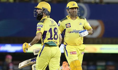 மொயின் அலி அசத்தல் : ராஜஸ்தான் அணிக்கு 151 ரன்கள் இலக்கு நிர்ணயித்தது சென்னை அணி