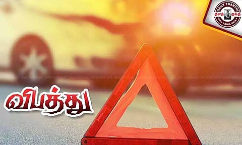 லாரி சக்கரத்தில் சிக்கி சிறுவன் சாவு - வேகத்தடை அமைக்க வலியுறுத்தி பொதுமக்கள் மறியல்