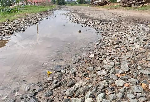 தளவாய்பட்டறை- கேசவனாங்குப்பம் சாலையை சீரமைக்க வேண்டும்