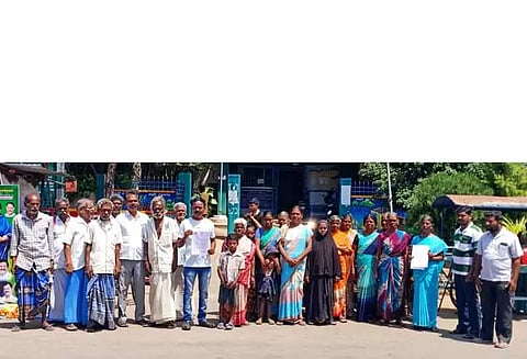 பாப்பாரப்பட்டி பேரூராட்சி அலுவலகத்தில் திரண்ட பெண்களால் பரபரப்பு
