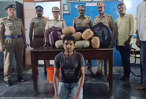 கஞ்சா கடத்தி வந்த ஒடிசா வாலிபர் கைது