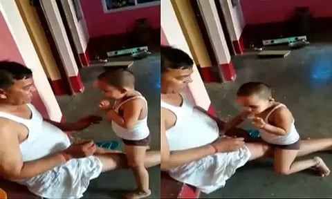 பேத்தியை சிகரெட் புகைக்க கட்டாயப்படுத்திய தாத்தா மீது வழக்கு