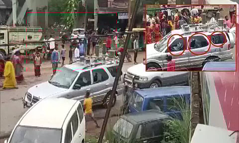 பீகார்: முதல்-மந்திரி பாதுகாப்பு வாகனங்கள் மீது மர்ம நபர்கள் கல்வீச்சு