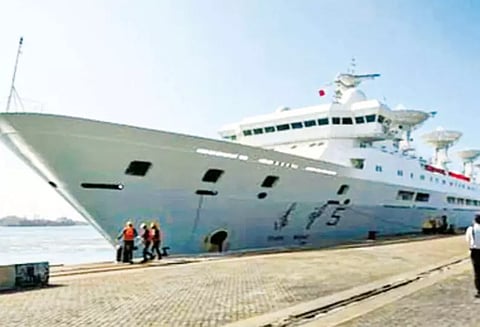 இந்தியாவின் எதிர்ப்பையும் மீறி வந்த சீன கப்பல்- இலங்கை துறைமுகத்தில் இருந்து புறப்பட்டது