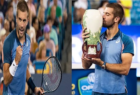 சின்சினாட்டி ஓபன் டென்னிஸ்: குரோஷிய வீரர் போர்னா கோரிச் 'சாம்பியன்'