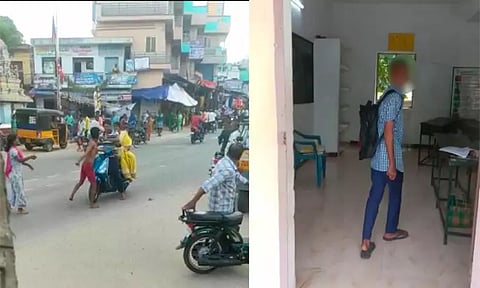 மதுவுக்கு அடிமையாகி சாலையில் தகராறில் ஈடுபட்ட மாணவன் ஆர்வமுடன் பள்ளிக்கு சென்றார்..!