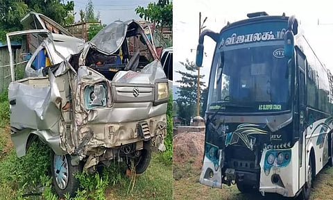 சேலம்: ஆம்னி பஸ்-வேன் மோதி 6 பேர் உயிரிழந்த சோகம் - பஸ் டிரைவர் கைது