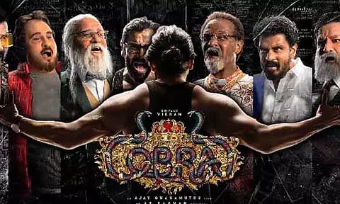 ஆக்ஷனில் மிரட்டும் விக்ரம்.! 'கோப்ரா'படத்தின் டிரைலர் வெளியானது