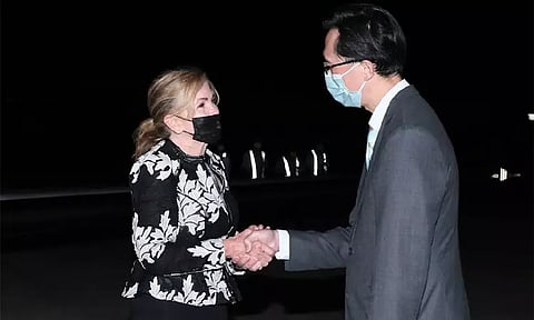 தைவானுக்கு திடீரென பயணம் மேற்கொண்ட அமெரிக்க பெண் எம்.பி.