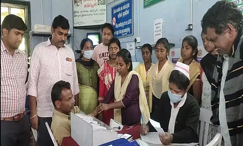 தூய்மை பணியாளர்களுக்கு மருத்துவ முகாம்