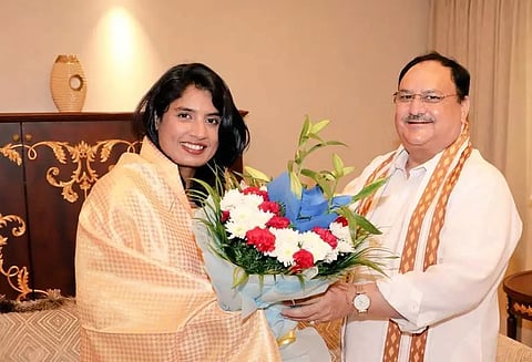 பாரதீய ஜனதா கட்சி தலைவருடன் மிதாலி ராஜ் திடீர் சந்திப்பு