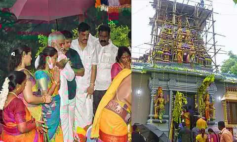 முத்துமாரி கெங்கையம்மன் கோவில் கும்பாபிஷேகம் - அமைச்சர் பி.கே.சேகர்பாபு பங்கேற்பு