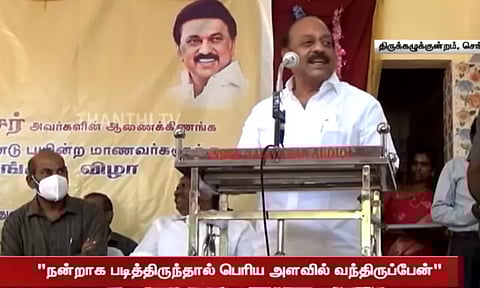 நான் நன்றாக படித்திருந்தால் பெரிய அளவில் வந்திருப்பேன் - அமைச்சர் தா.மோ.அன்பரசன்