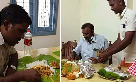 திருத்தணி முருகன் கோவிலுக்கு சொந்தமான குடில்களில் அதிகாரிகளுக்கு கறி விருந்து
