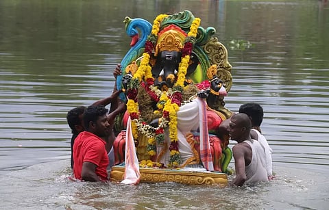 விநாயகர் சிலை கரைப்பு