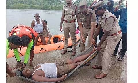 கொங்கராயப்பாளையத்தில் பேரிடர் பாதுகாப்பு ஒத்திகை