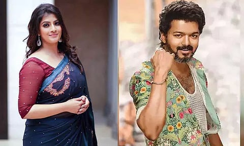 எனக்கு பிடித்த நடிகர் எனது பக்கத்தில்.. விஜய்யுடன் பயணித்த பிரபல நடிகை..