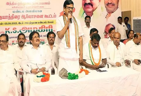 ராகுல்காந்தி நடைபயணத்தால் நாட்டில் ஆட்சி மாற்றம் ஏற்படும் - கே.எஸ்.அழகிரி