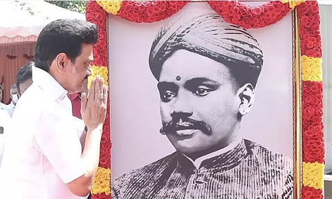 151-வது பிறந்தநாள்: வ.உ.சி. உருவப்படத்துக்கு முதல்-அமைச்சர் மு.க.ஸ்டாலின் மரியாதை