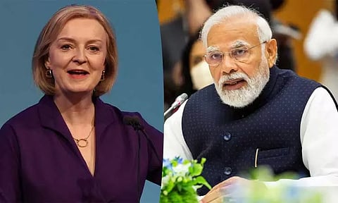 இங்கிலாந்தின் புதிய பிரதமராக தேர்வான லிஸ் டிரசுக்கு பிரதமர் மோடி வாழ்த்து