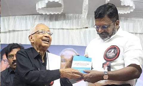 சனாதனம் என்றால் மாறாதது.. மாற்ற முடியும் என்பது தான் திராவிட மாடல்! - தொல்.திருமாளவன் பேச்சு