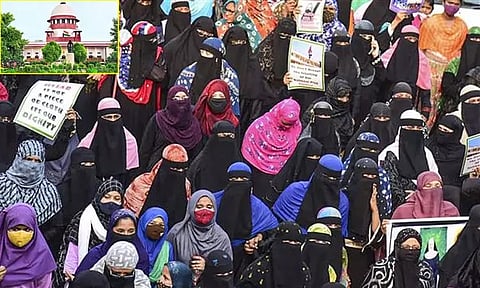 மதச்சார்பற்ற நாட்டில் அரசுப்பள்ளியில் மத ரீதியிலான உடை அணியலாமா? - ஹிஜாப் வழக்கில் சுப்ரீம் கோர்ட்டு கேள்வி