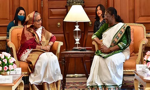டெல்லியில் ஜனாதிபதி, துணை ஜனாதிபதியுடன் வங்காளதேச பிரதமர் சந்திப்பு
