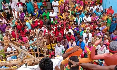 நெய்குளம் கிராமத்தில் மகாமாரியம்மன் கோவில் கும்பாபிஷேகம்