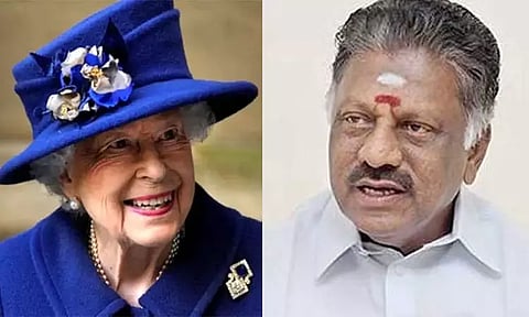 உலகம் ஒரு முக்கியமான ஆளுமையை இழந்து விட்டது - இங்கிலாந்து ராணி மறைவுக்கு ஓ.பன்னீர்செல்வம் இரங்கல்