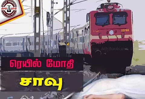 தாம்பரம் அருகே வெவ்வேறு இடங்களில் ரெயில் மோதியதில் 2 பேர் பலி; ரெயில்வே போலீசார் விசாரணை