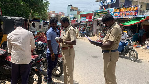 வேப்பனப்பள்ளியில் போலீசார் தீவிர வாகன தணிக்கை