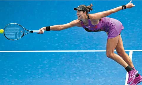 பான் பசிபிக் ஓபன் டென்னிஸ்: ஸ்பெயின் வீராங்கனை முகுருஜா கால் இறுதிக்கு தகுதி