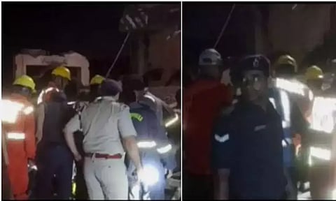 உ.பி: கோரக்பூரில் கல்லூரி கட்டுமானப் பணியின்போது மேற்கூரை இடிந்து விழுந்த விபத்தில் இருவர் படுகாயங்களுடன் மீட்பு!