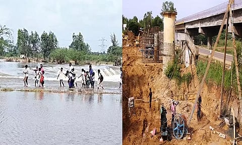 மண் எடுக்க பொதுமக்கள் எதிர்ப்பு தெரிவிப்பதால் கொசஸ்தலை ஆற்றின் கரையை சீரமைக்க முடியாமல் பொதுப்பணித்துறையினர் தவிப்பு