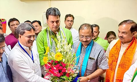 ராஜ்யசபை எம்.பி.யாக திரிபுரா முன்னாள் முதல்-மந்திரி தேர்வு