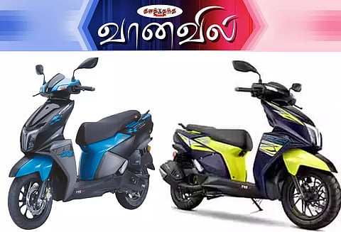 புதிய வண்ணத்தில் டி.வி.எஸ். என் டார்க்