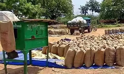 நல்லாத்தூர் ஊராட்சியில் நேரடி நெல் கொள்முதல் நிலையம் திறப்பு