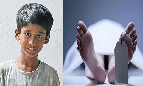 கழுத்தில் கயிறு இறுக்கி 7-ம் வகுப்பு மாணவர் சாவு