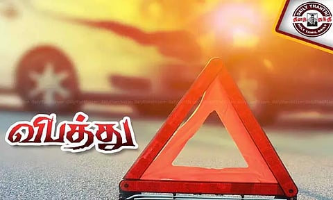 லாரி சக்கரத்தில் சிக்கி வாலிபர் பலி