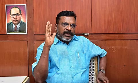 "திருமாவளவனுக்கு பாதுகாப்பு அதிகரிக்க வேண்டும்" - விசிக டிஜிபி அலுவலகத்தில் மனு