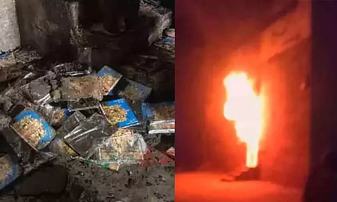 மதுரை: கள்ளழகர் கோவில் வளாகத்தில் பயங்கர தீ விபத்து