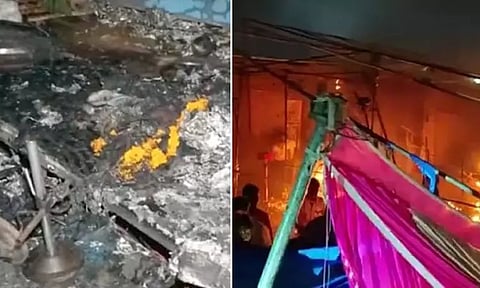 உ.பி.யில் துர்கா பூஜை பந்தலில் ஏற்பட்ட தீ விபத்தில் 52 பேர் காயம்: 2 சிறுவர்கள் உட்பட 3 பேர் பரிதாபமாக உயிரிழப்பு!