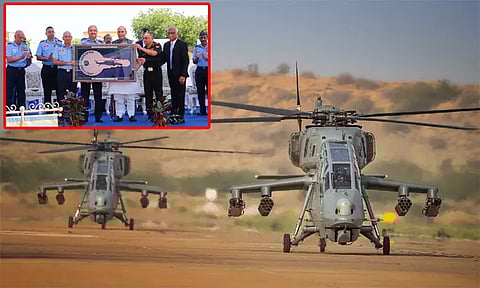 உள்நாட்டில் தயாரிக்கப்பட்ட இலகுரக ஹெலிகாப்டர் மும்மத பிரார்த்தனையுடன் நாட்டுக்கு அர்ப்பணிப்பு
