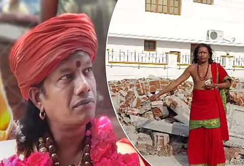 நித்யானந்தா தோற்றத்தில் இருந்த சாமியாரின் ஆசிரமம் இடிப்பு