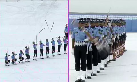 இந்திய விமான படை வீரர்களின் கண்ணை கவரும் சாகச பயிற்சி காட்சிகள் வெளியீடு